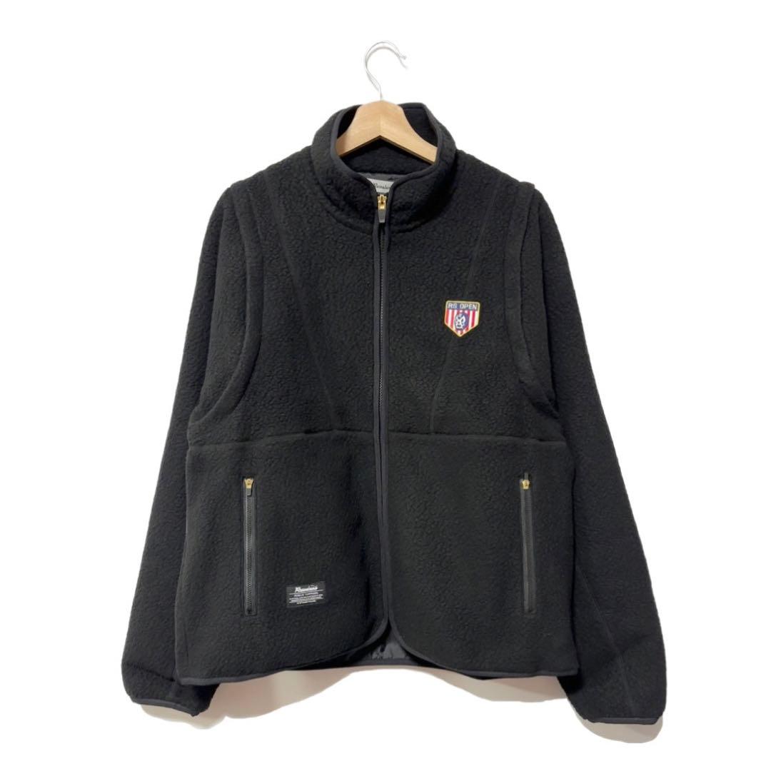 新品 ラッセルノ 2WAY ボアフリース ジャケット ブラック L 5 ベスト