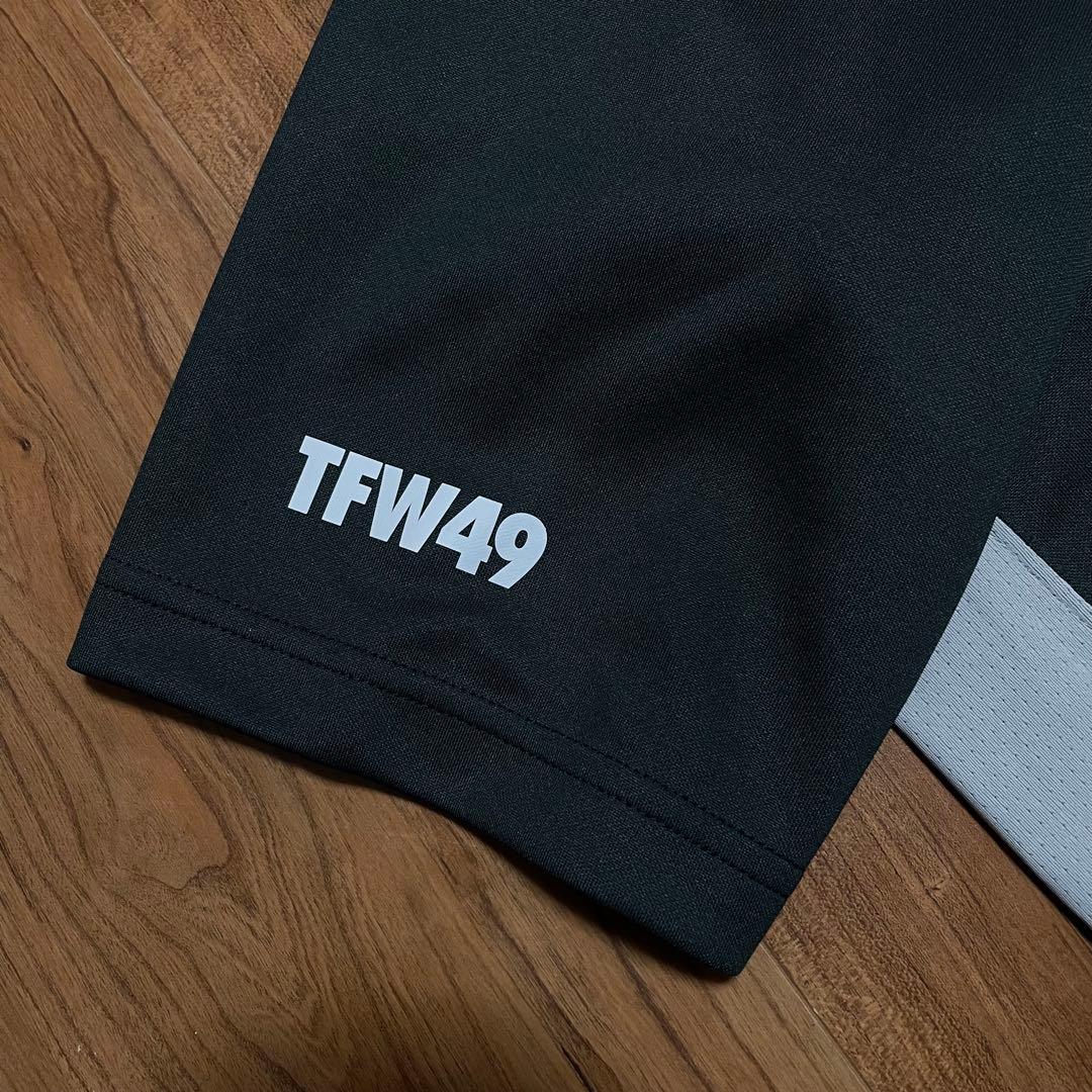 TFW49 モックネック　Tシャツ　L チャコール　ゴルフ