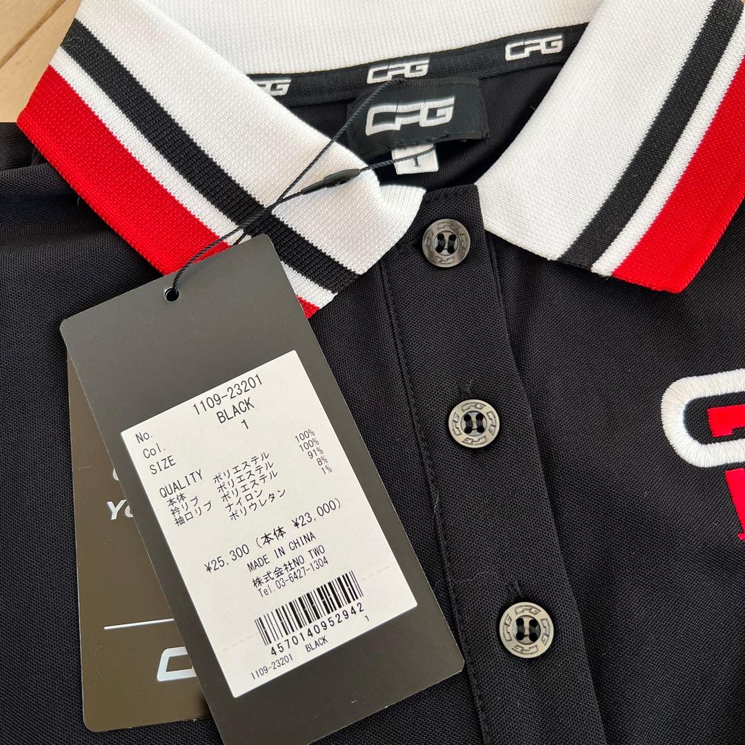 CPGゴルフ　黒ポロシャツ　定価25300円　新品