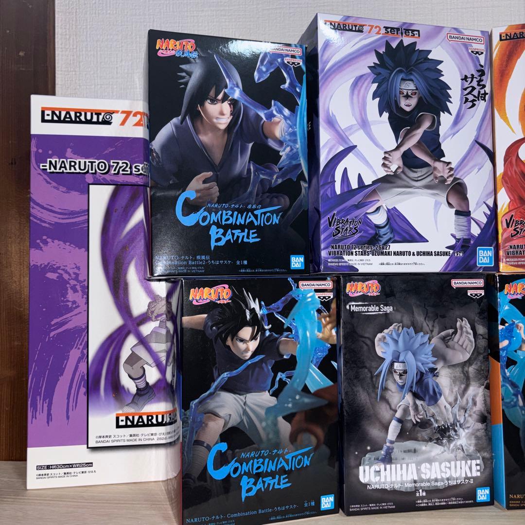 NARUTO-フィギュア8体ビジュアルボード2枚まとめ売り！