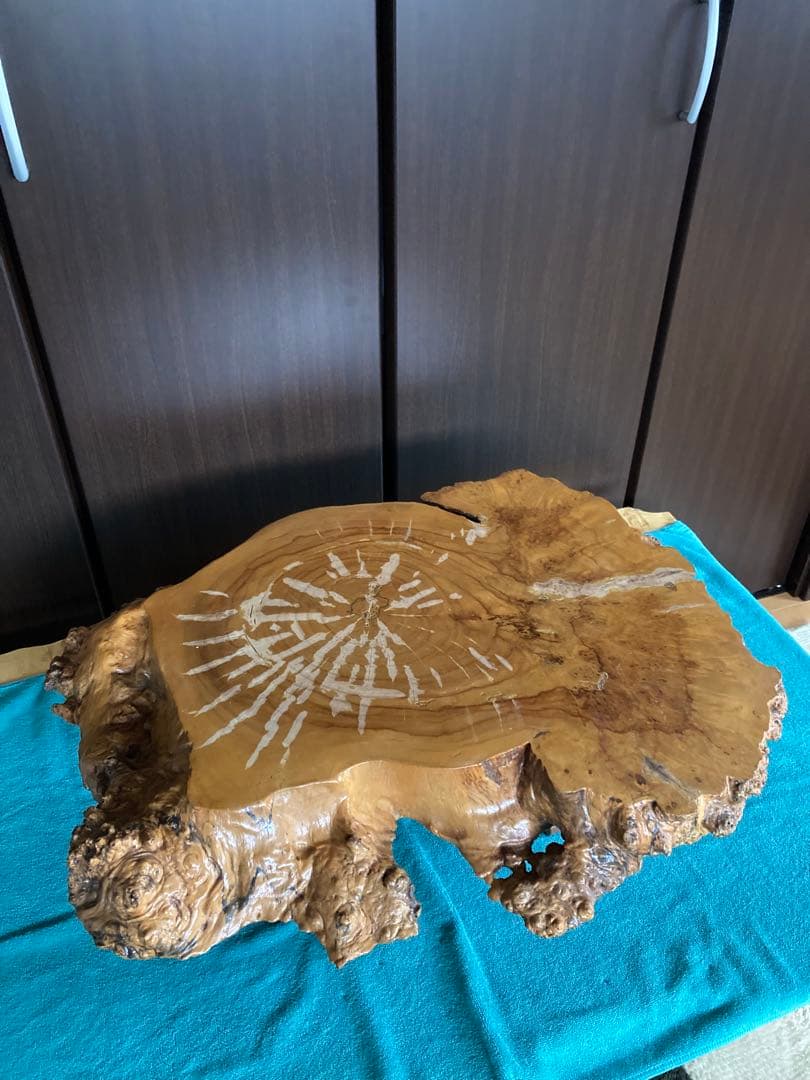 天然木　カバ材　ちゃぶ台