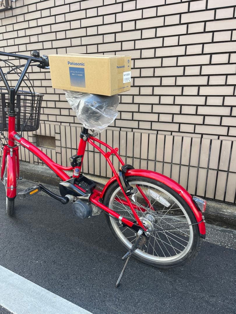 新品バッテリー8.9ahミニパナソニック電動アシスト自転車20インチ