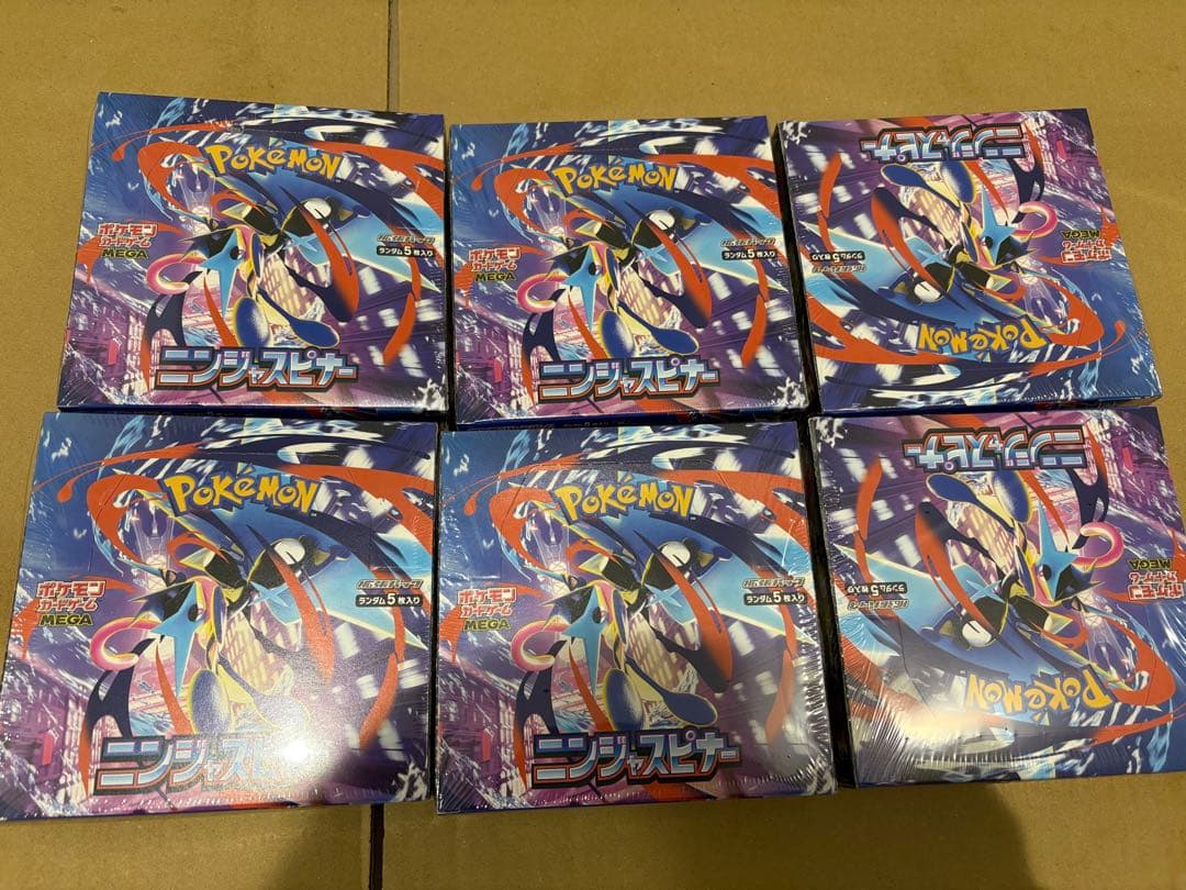 ポケモンカード　ニンジャスピナー6BOXシュリンク付き