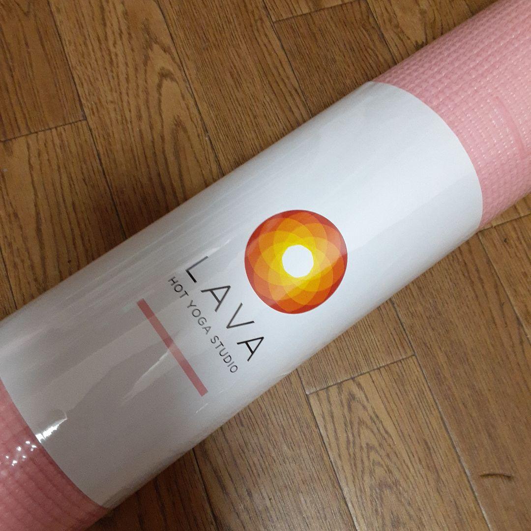 LAVA ピンク ヨガマットとマットケース