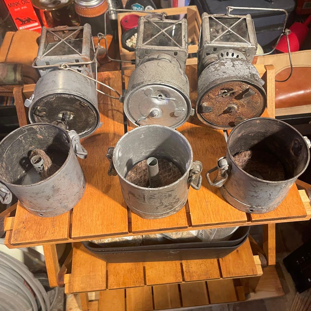 激レア　スウェーデン軍　カーバイドランタン　3セット　ジャンク品