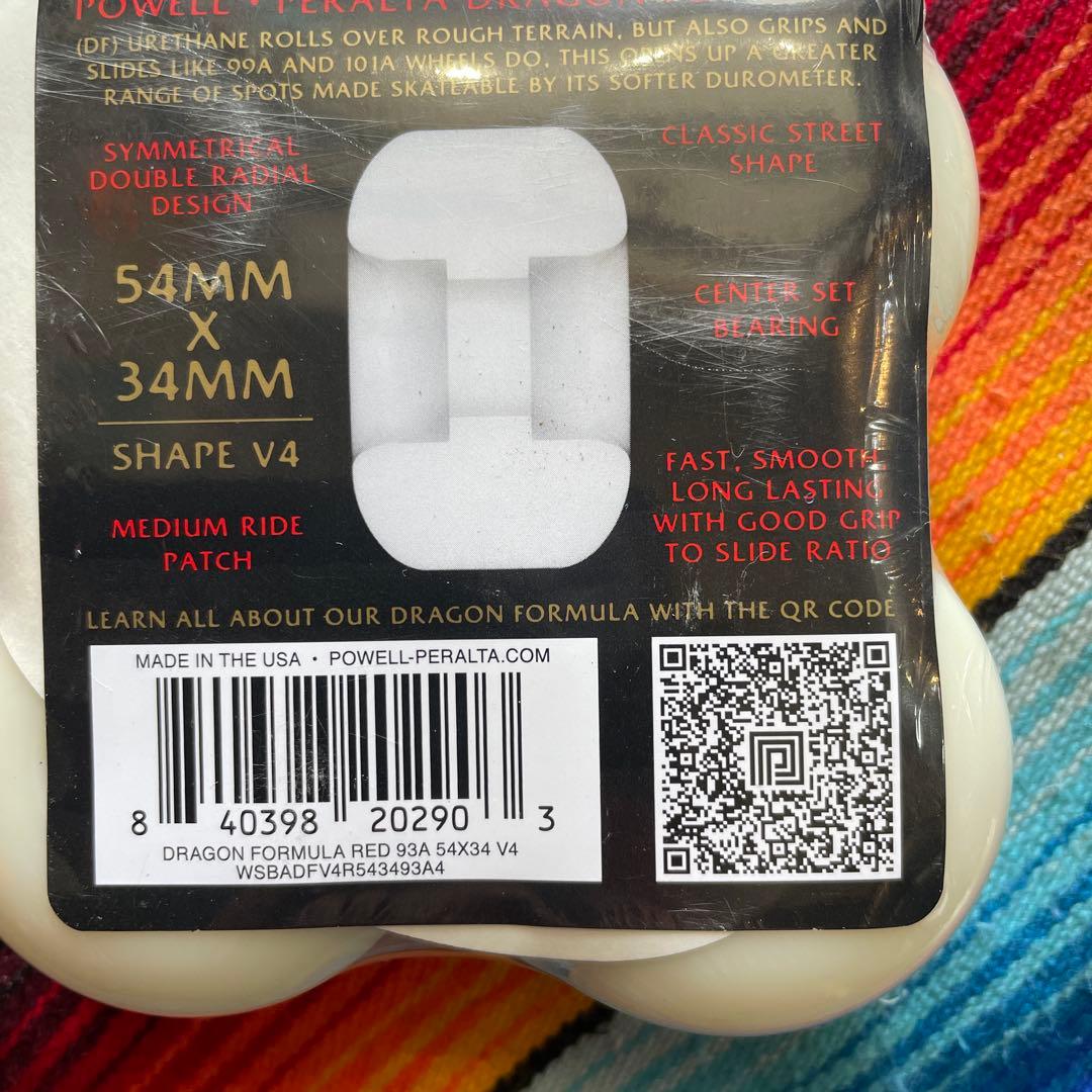 Powell Peralta V4 54mm 93A スケートボードウィール