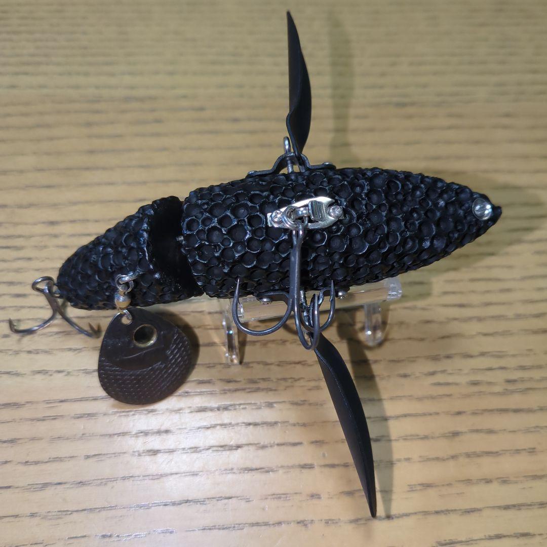 ハンドメイド ルアー ジョイントフカベイト風 クローラー 羽根モノ です