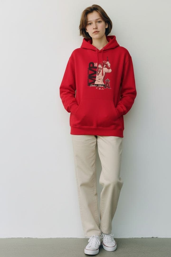 【タグ付き新品】大谷翔平 MVPデザイン フーディ Lサイズ