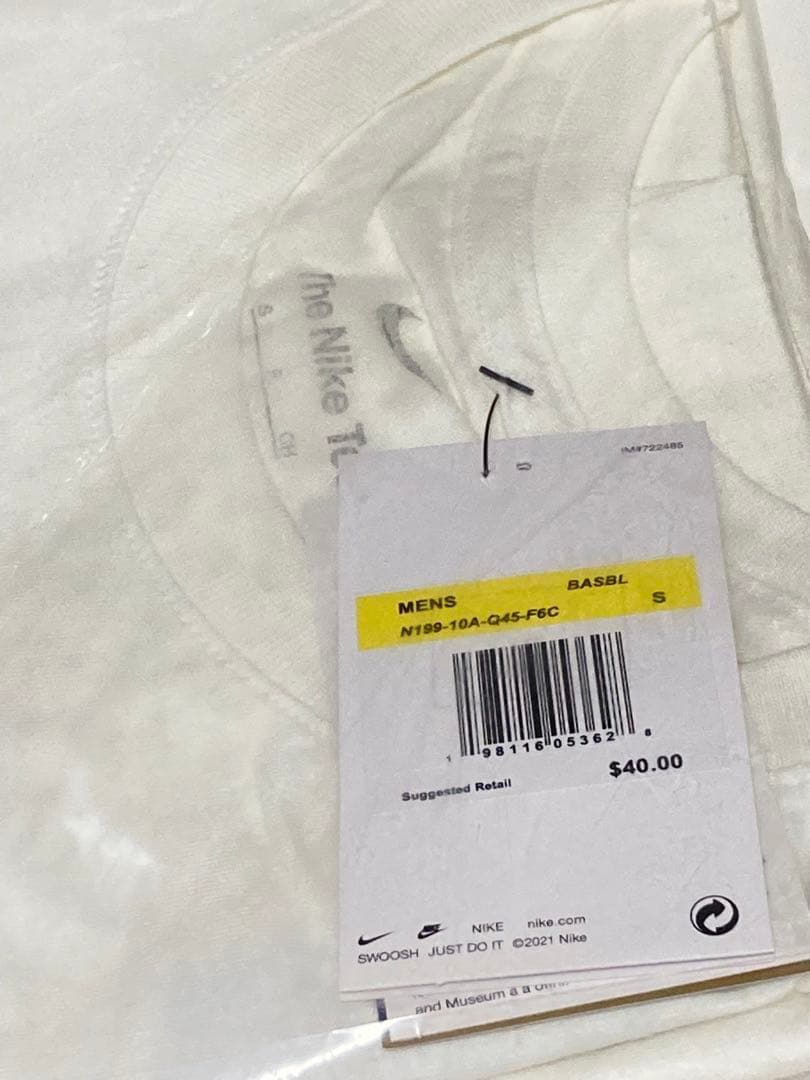 100%正規品S白ノーラン・ライアン復刻モデルNIKEレンジャーズTシャツMLB