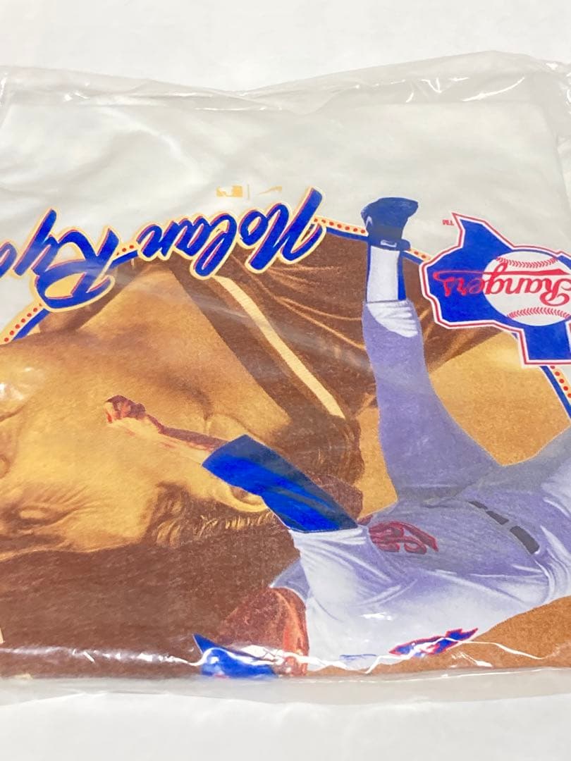 100%正規品S白ノーラン・ライアン復刻モデルNIKEレンジャーズTシャツMLB