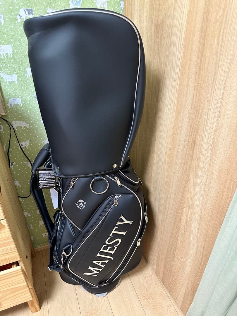 新品　MAJESTY ブラック キャディバッグ