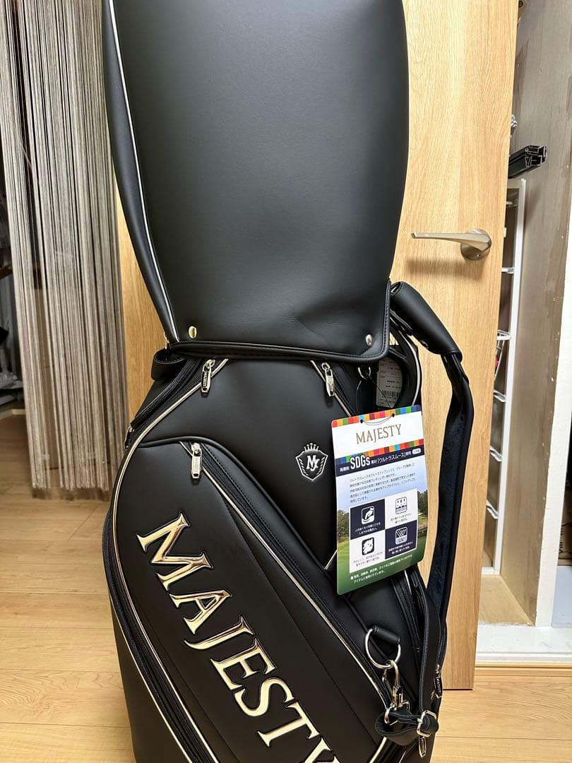 新品　MAJESTY ブラック キャディバッグ
