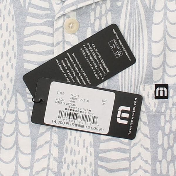 トラヴィスマシュー TRAVISMATHEW サーフボード プリント半袖ポロ