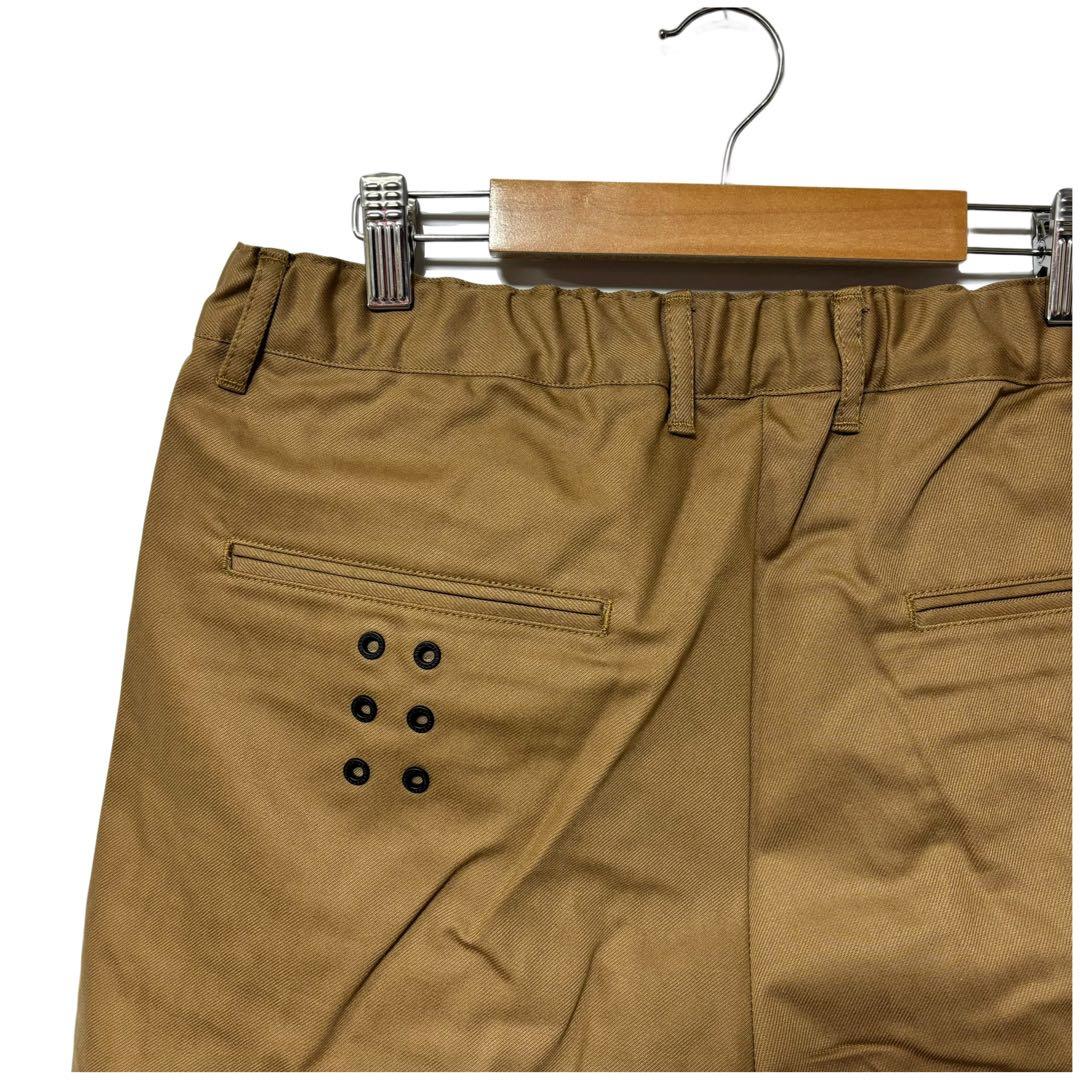 新品 ラッセルノ ゴルフ ワイド シルエット パンツ ブラウン M/L
