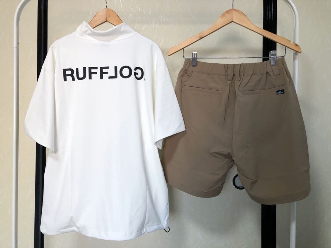 ラフロッグ　モックネック　シャツ　ハーフパンツ　セットアップ　サイズM