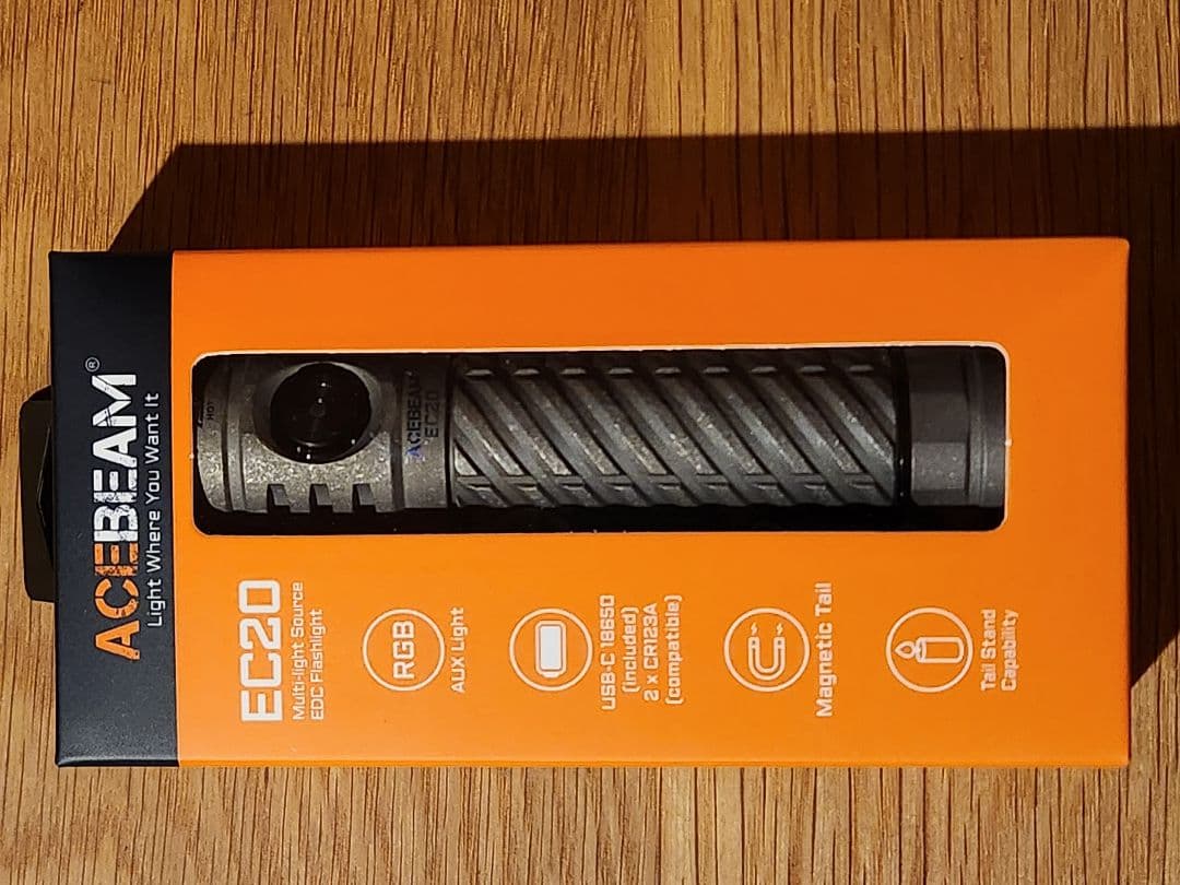 ACEBEAM EC20 Ti 519A 限定品【新品未使用コレクション保管品】