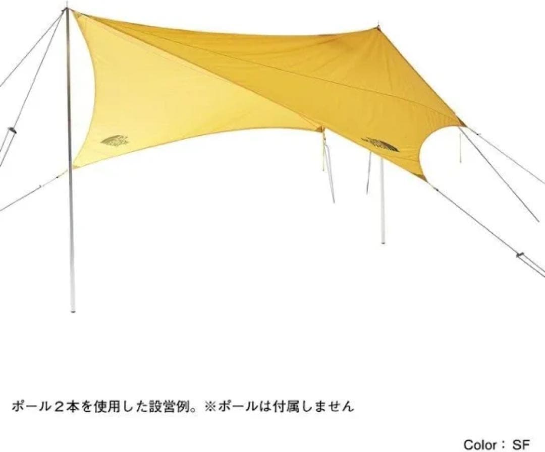 新品未使用ノースフェイス ペンタゴンタープ　スタープ5サフランイエロー