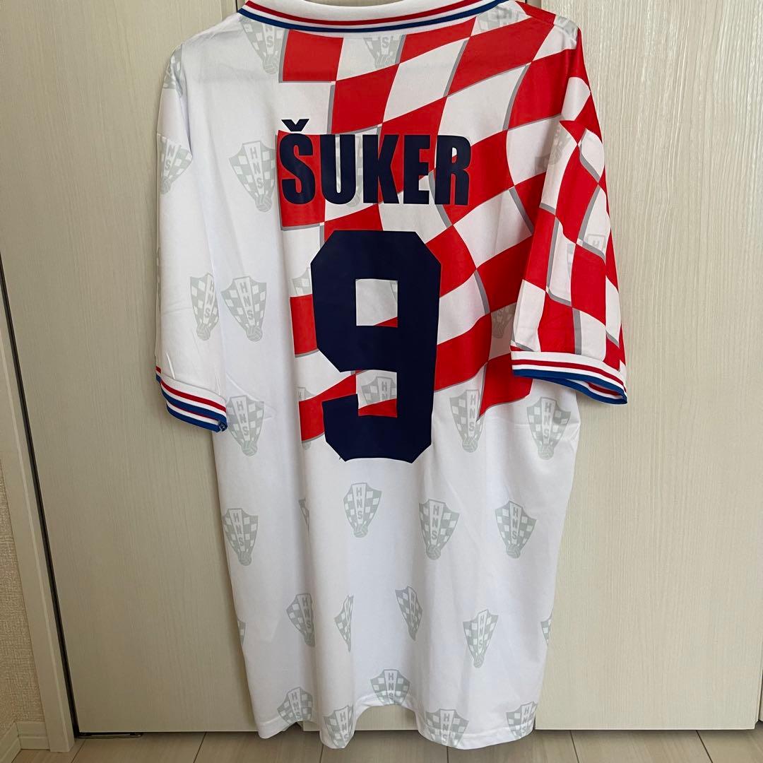 クロアチア　シューケル　1998年　W杯サッカーユニフォーム　ワールドカップ