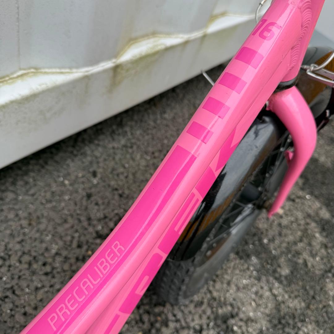 子供や用自転車 16インチ Precaliber 身長99-117cm ピンク