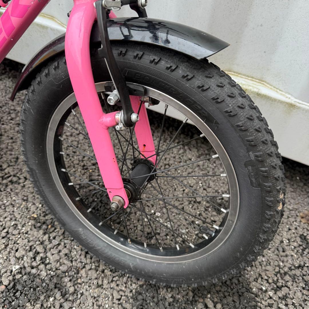子供や用自転車 16インチ Precaliber 身長99-117cm ピンク