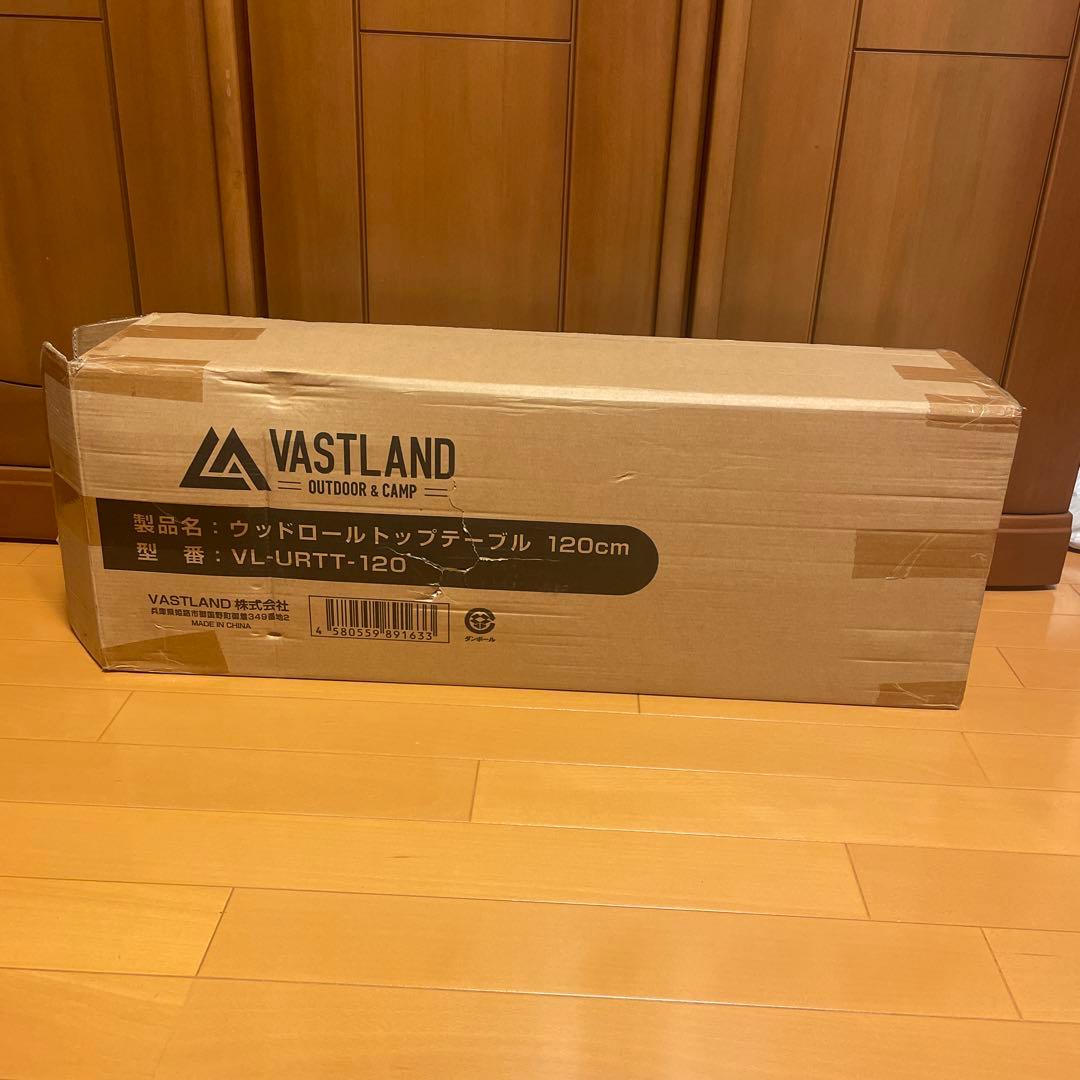 VASTLAND 天然木　120CM ウッドロールトップテーブル