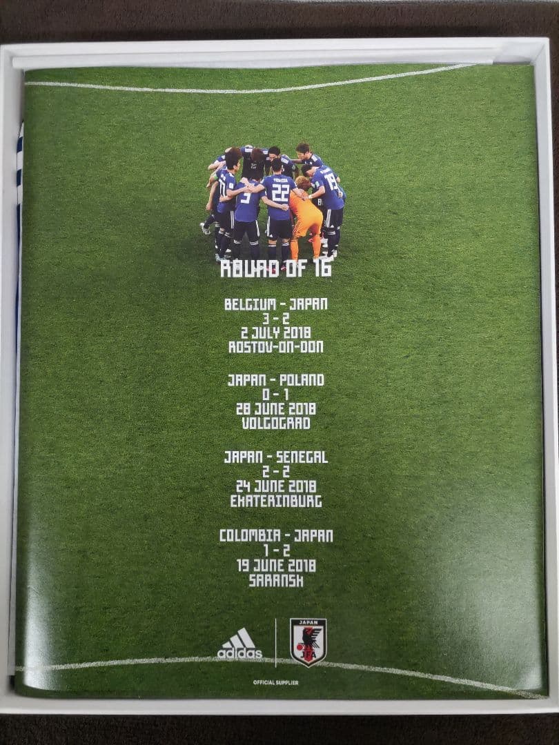 サッカー日本代表メモリアルユニフォーム 2018 W杯 ロシア大会