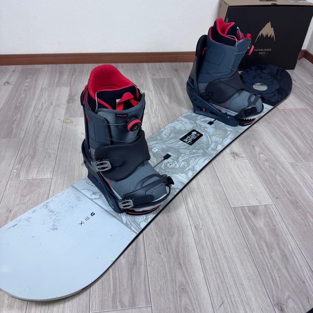 BURTON DESCENDANT 152cm スノーボード 4点セット