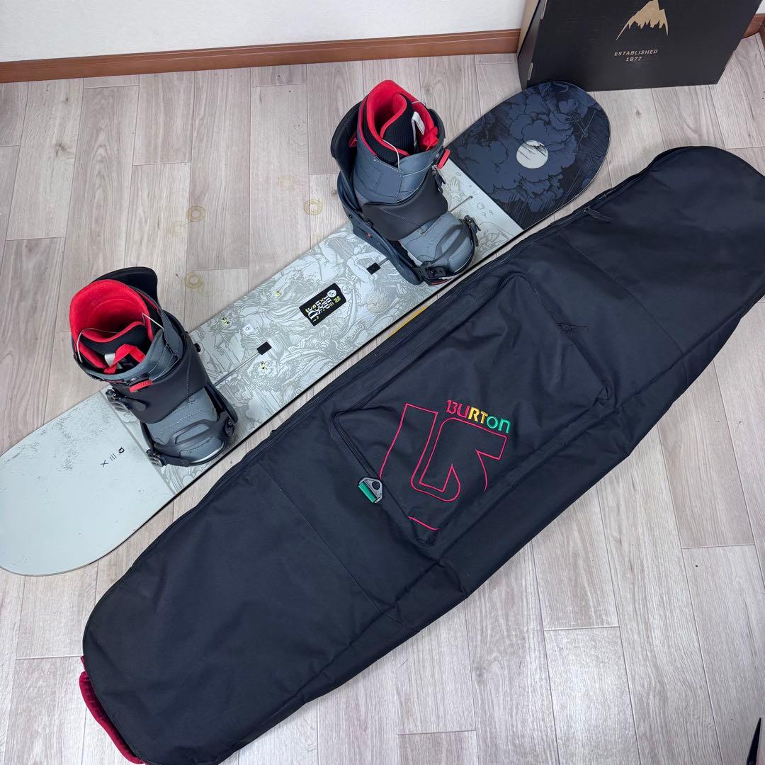 BURTON DESCENDANT 152cm スノーボード 4点セット