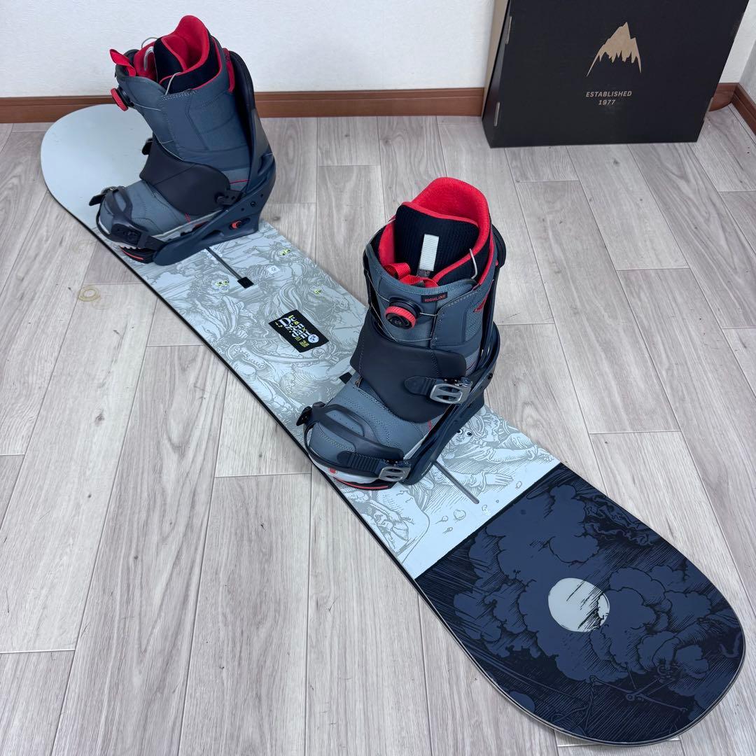 BURTON DESCENDANT 152cm スノーボード 4点セット