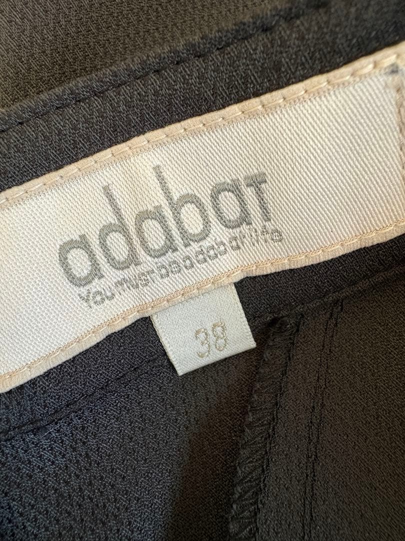 【新品タグ付】adabat ゴルフ ストレッチパンツ 38 M 黒レディース撥水