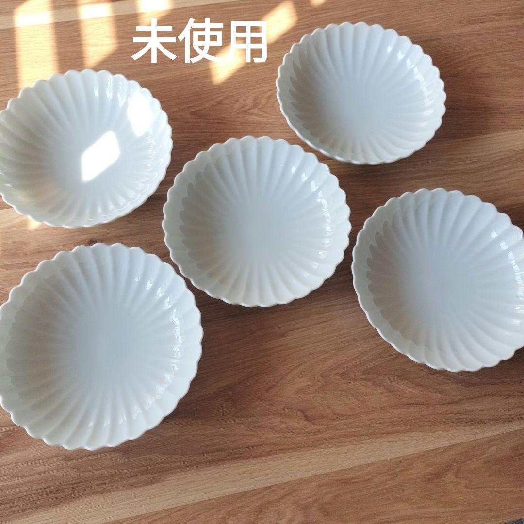 たち吉/橘吉 白菊 菊割皿 銘々皿 深皿 5枚