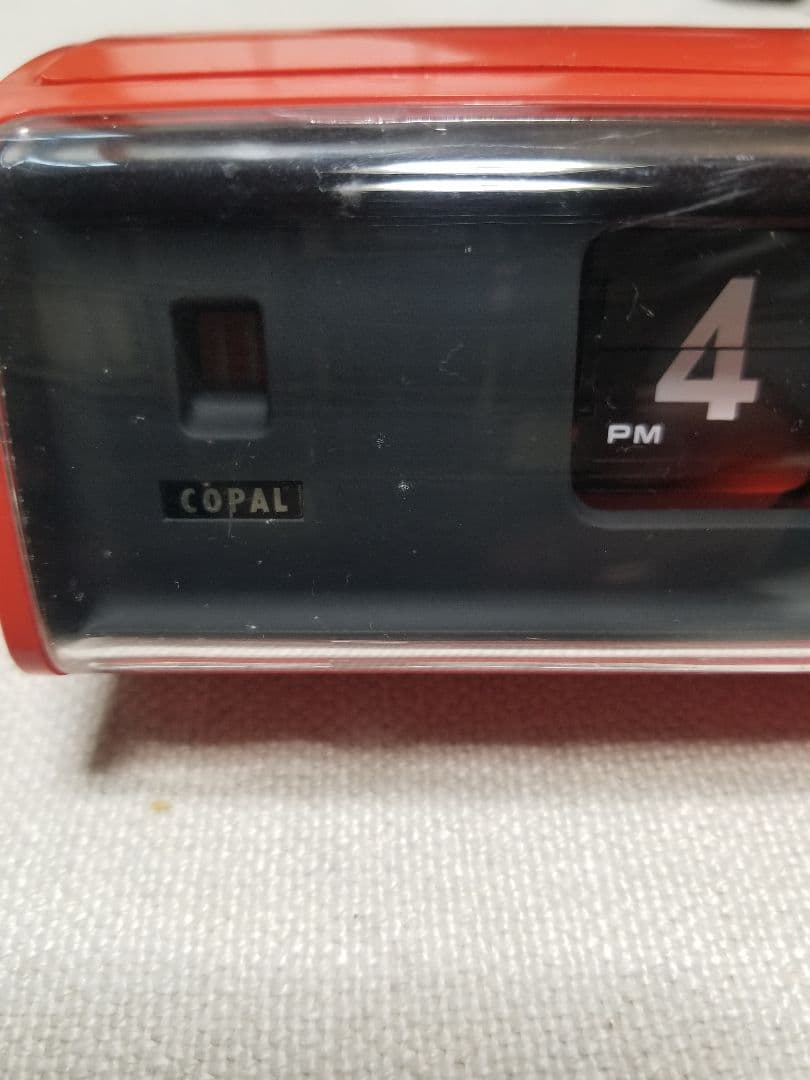 COPAL コパル 222 ミニ レトロ パタパタ時計 50HZ レッド