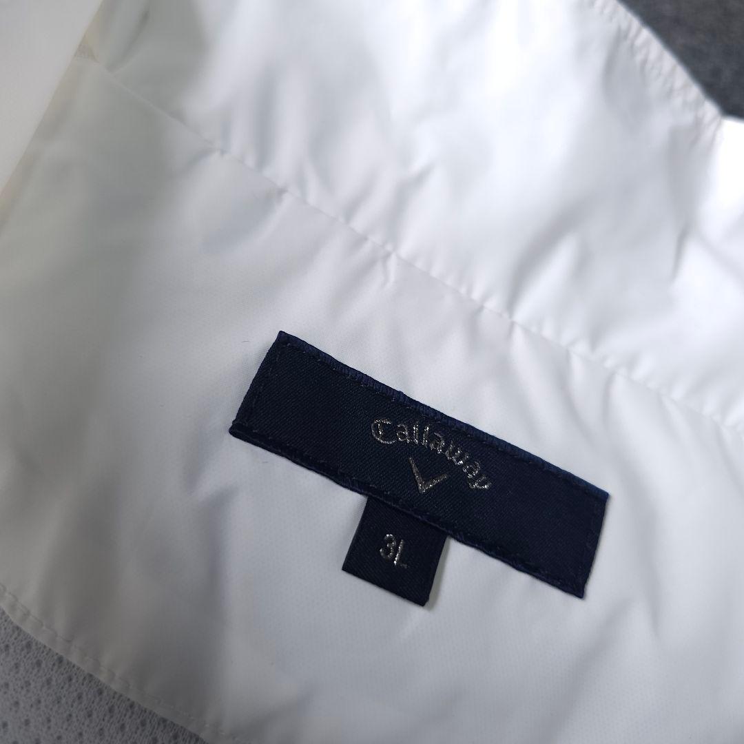 極美品 3L Callaway Golf レインウェア上下セット 白黒 メンズ