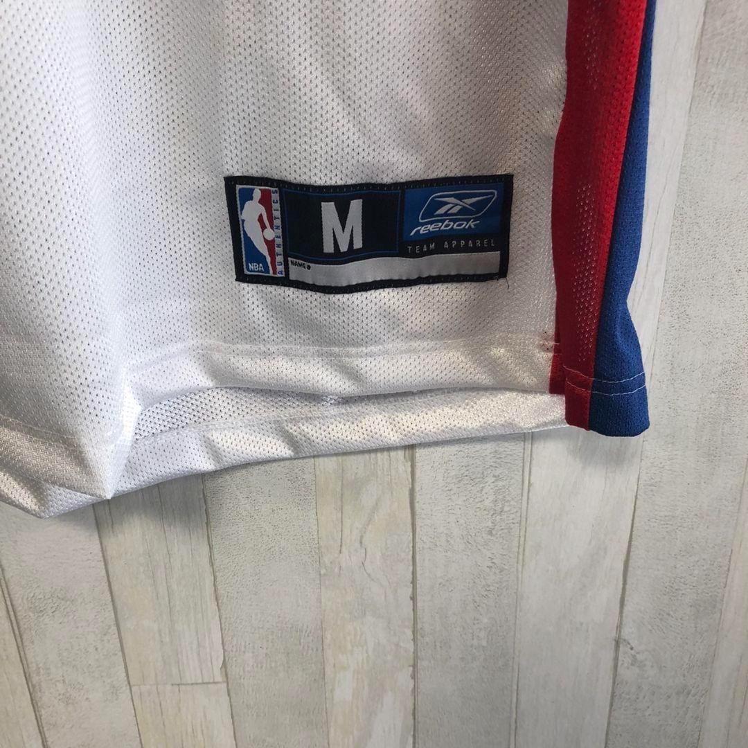 NBA Reebok　リーボック　ピストンズ　プリントロゴ　ノースリーブ　古着