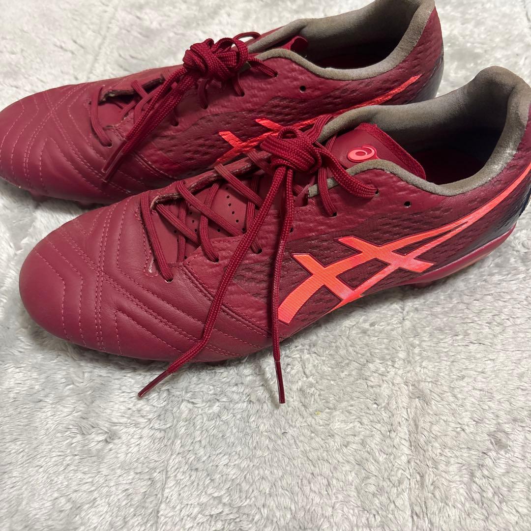 ASICS サッカーシューズ 赤 スパイク