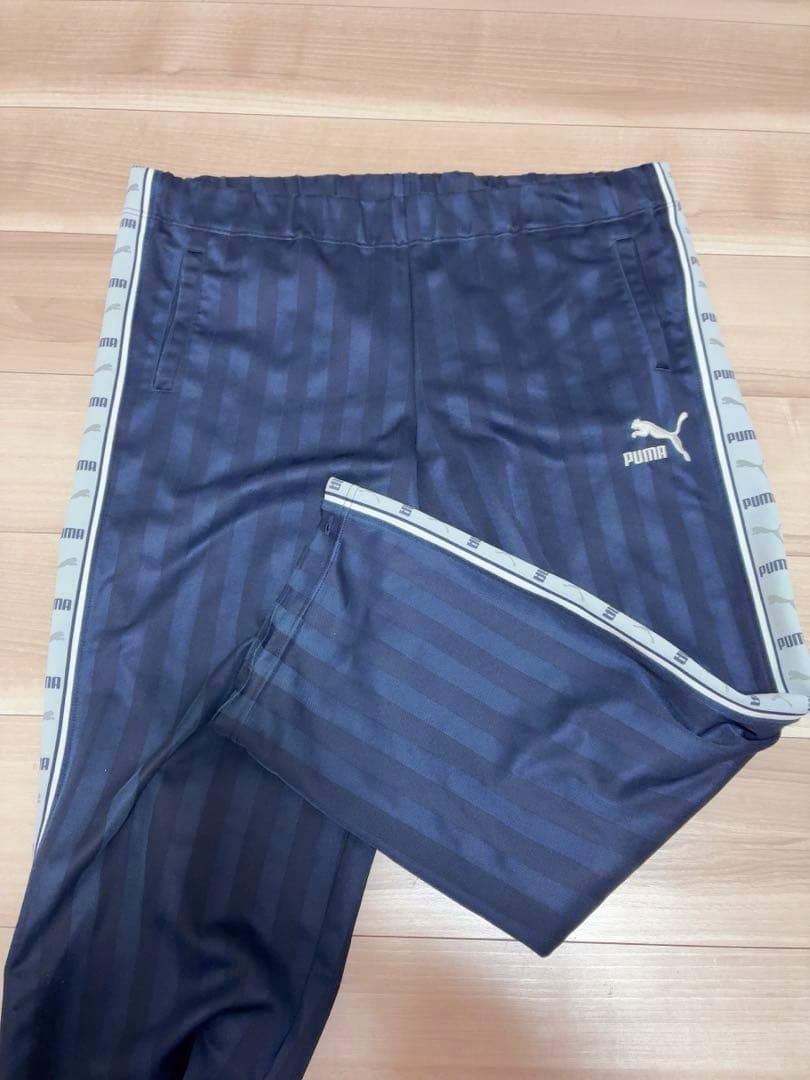 【廃盤モデル】PUMA ジャージ上下セット ネイビー S〜M ビッグロゴ