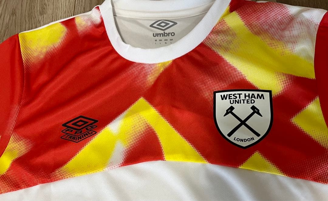 UMBRO ウエストハム　ウェストハム　プラシャツ　プレマッチシャツ　新品　L