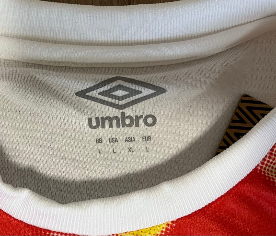 UMBRO ウエストハム　ウェストハム　プラシャツ　プレマッチシャツ　新品　L
