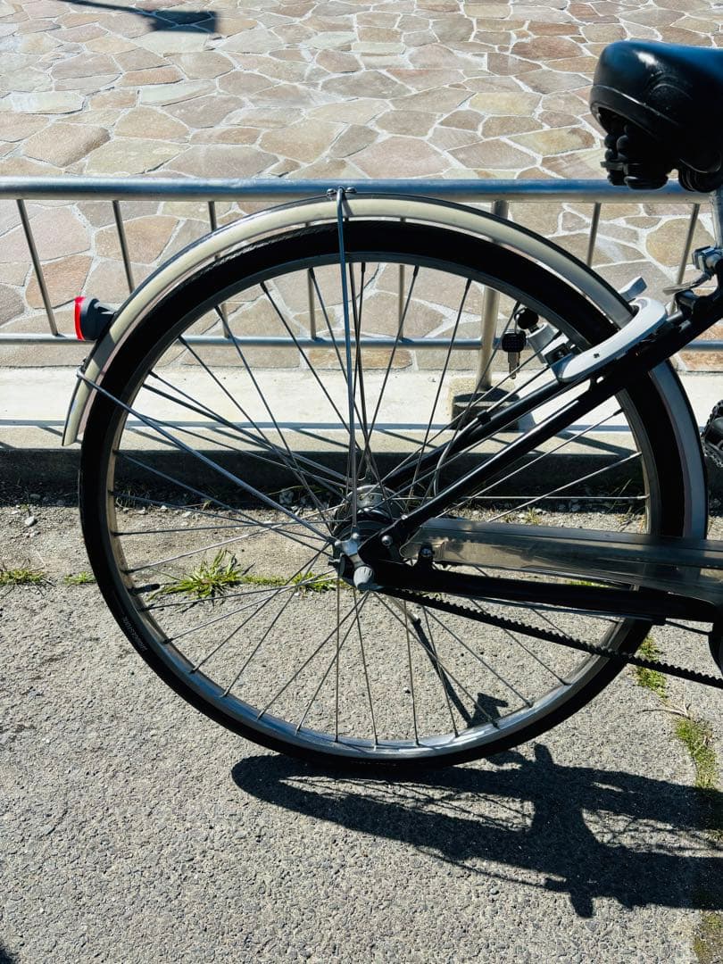 愛知県一宮市受取条件　アルベルト　自転車　L型　27インチ　鍵3本　黒色ブラック