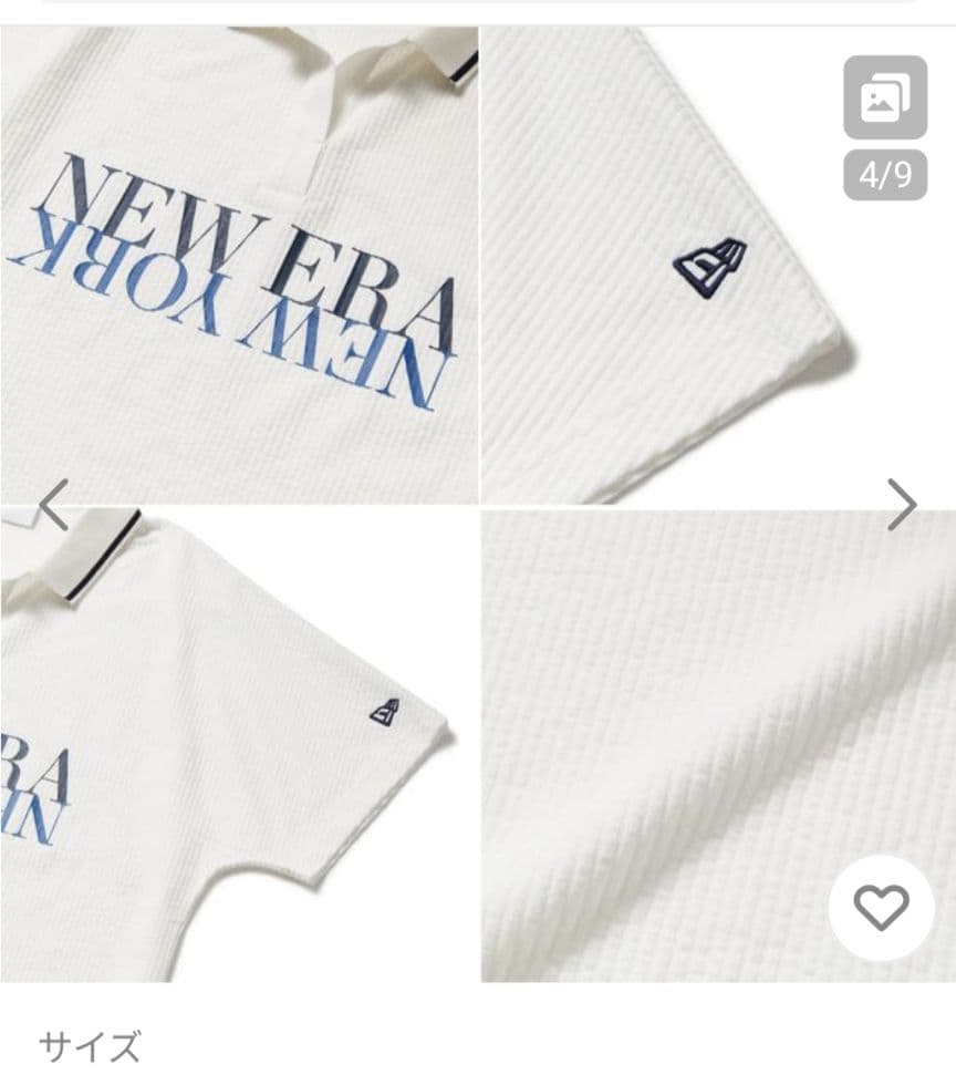 9*0様 【NEW ERA】半袖 スキッパー ポロシャツМ