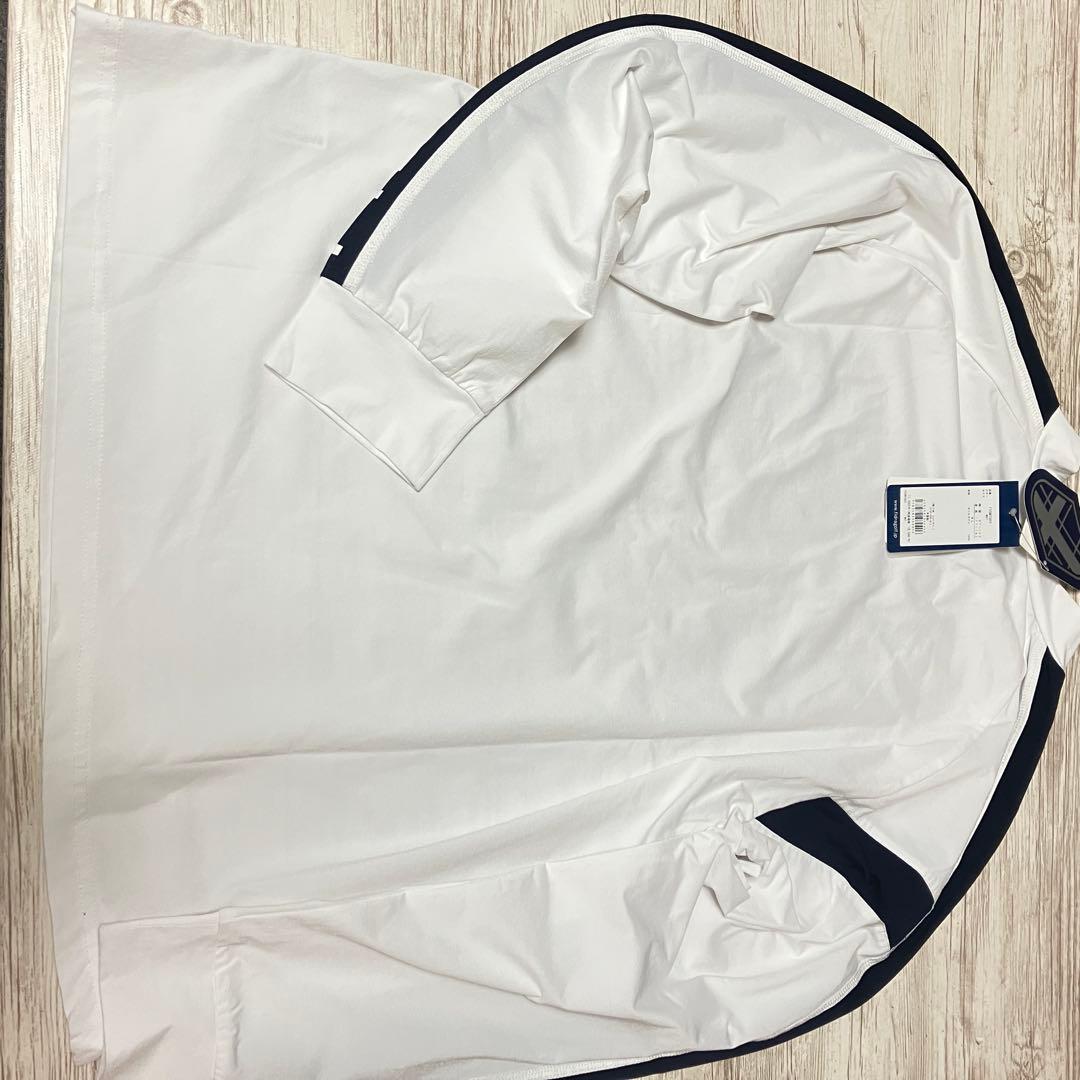 FIDRA ゴルフメンズ　モックネックシャツ 白　LL 新品