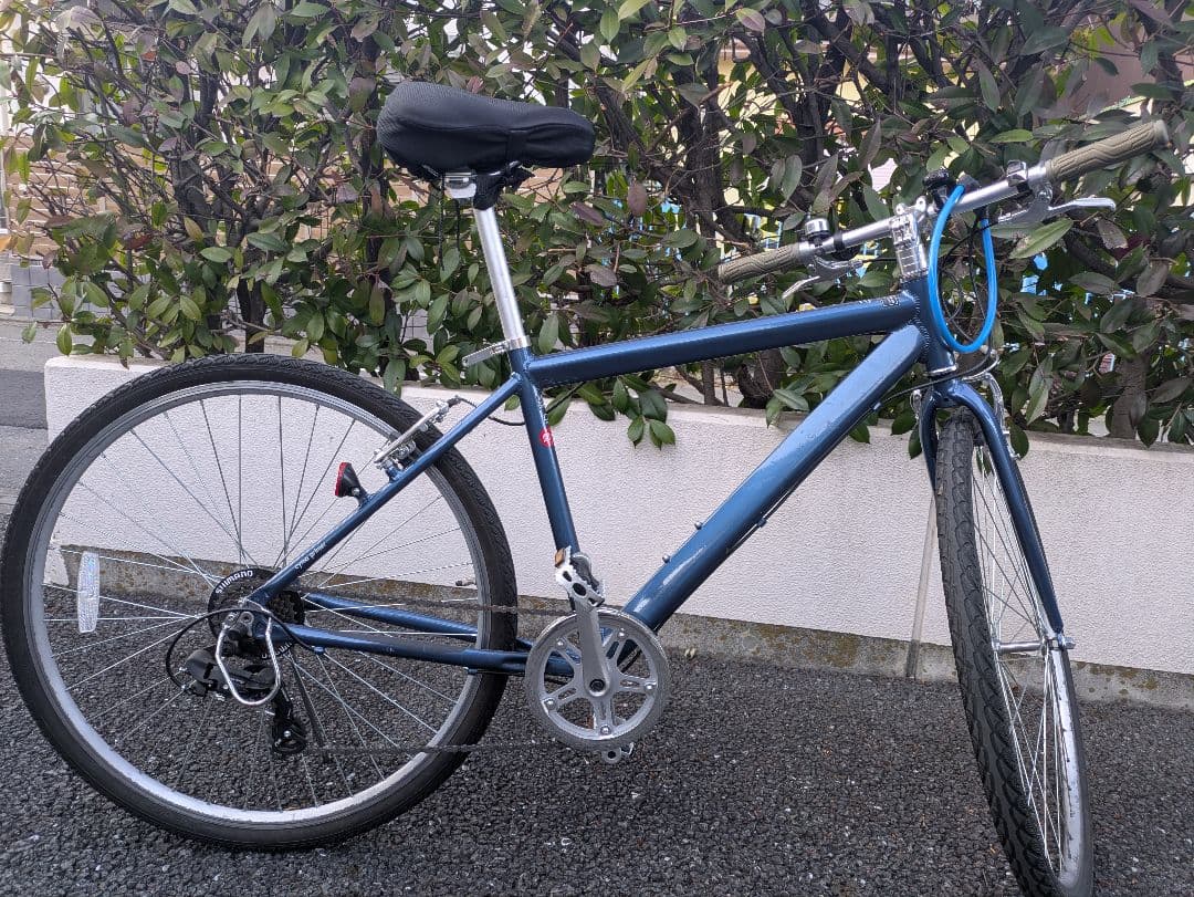 クロスバイク　アイアンブルー700C/cyma 7段変速