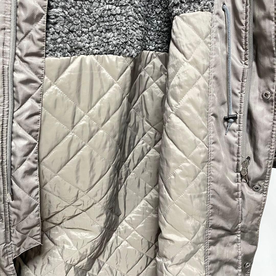 Nike ボア フリース裏地 ベンチコート シルバー　ナイキ　メンズ　L