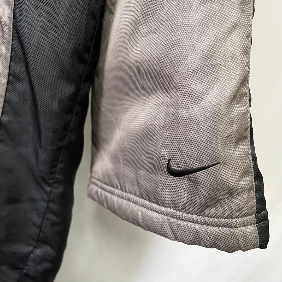 Nike ボア フリース裏地 ベンチコート シルバー　ナイキ　メンズ　L