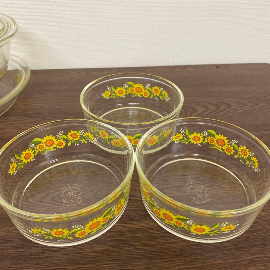 パイレックス　パイ皿　ボール大中　キャセロール　セット　昭和レトロ