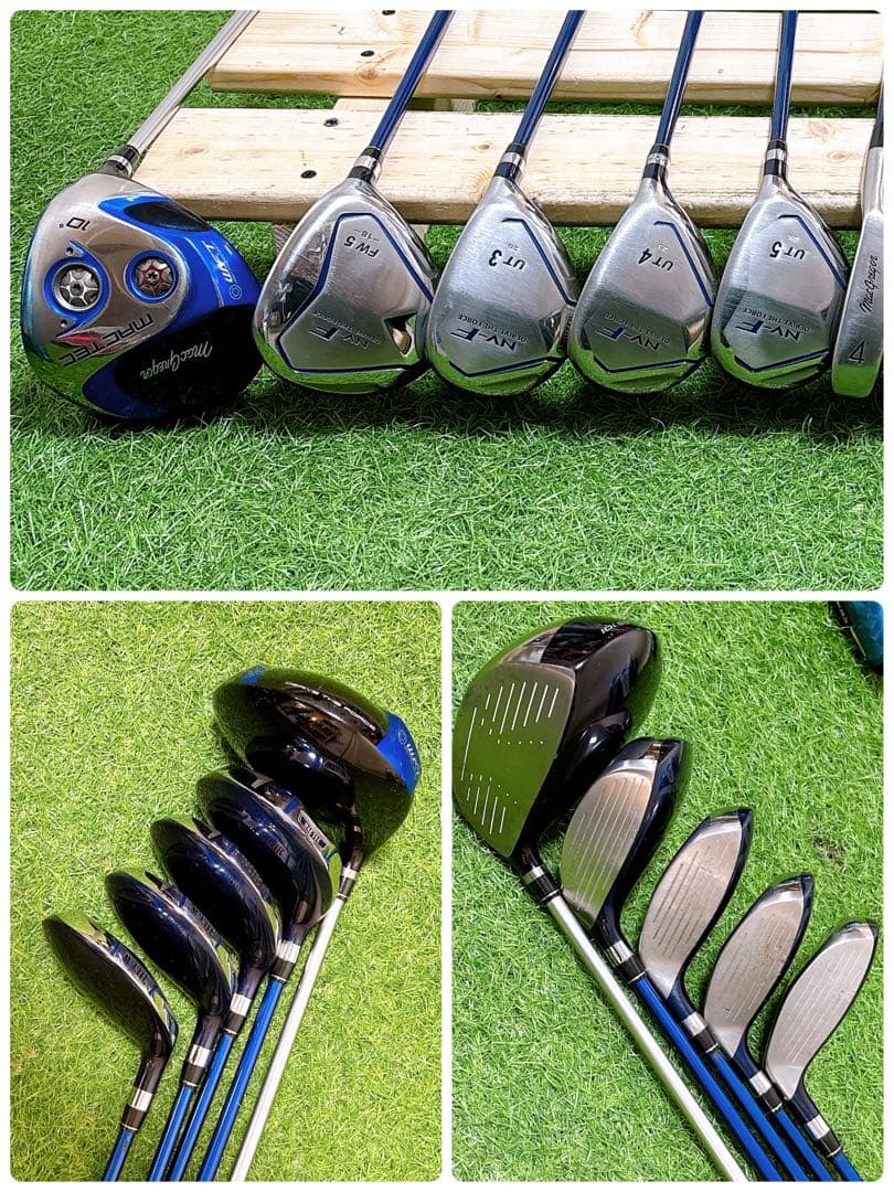 M12.初心者オススメ　ゴルフクラブ　メンズセット　FLEXR 15本 右利き