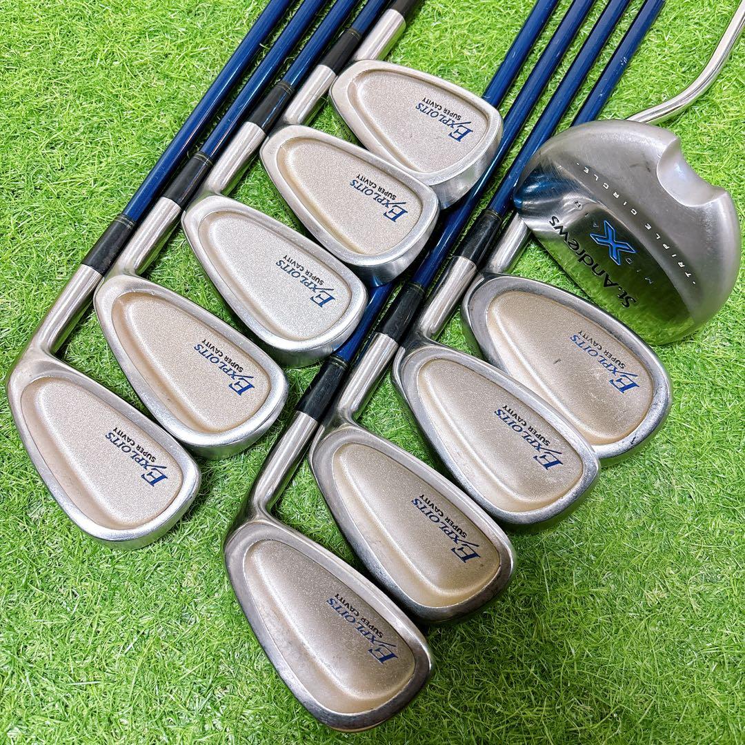 M12.初心者オススメ　ゴルフクラブ　メンズセット　FLEXR 15本 右利き