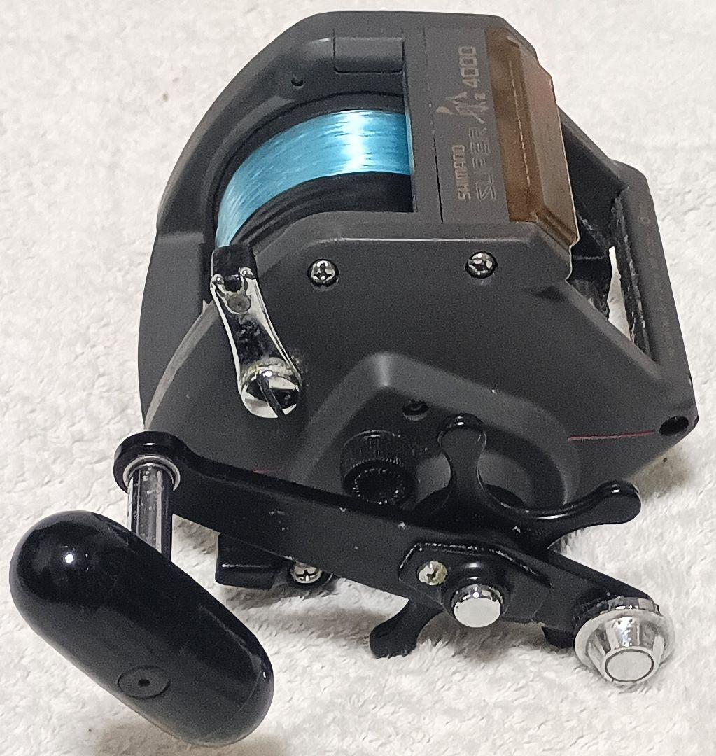 シマノチタノススーパー船ES4000船釣り両軸リール！新品ライン付