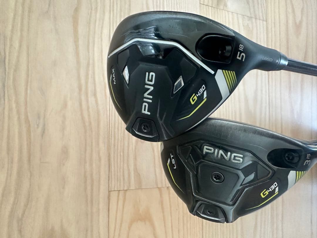 PING g430 LSTドライバー9度、LST3ウッド、 max5ウッド