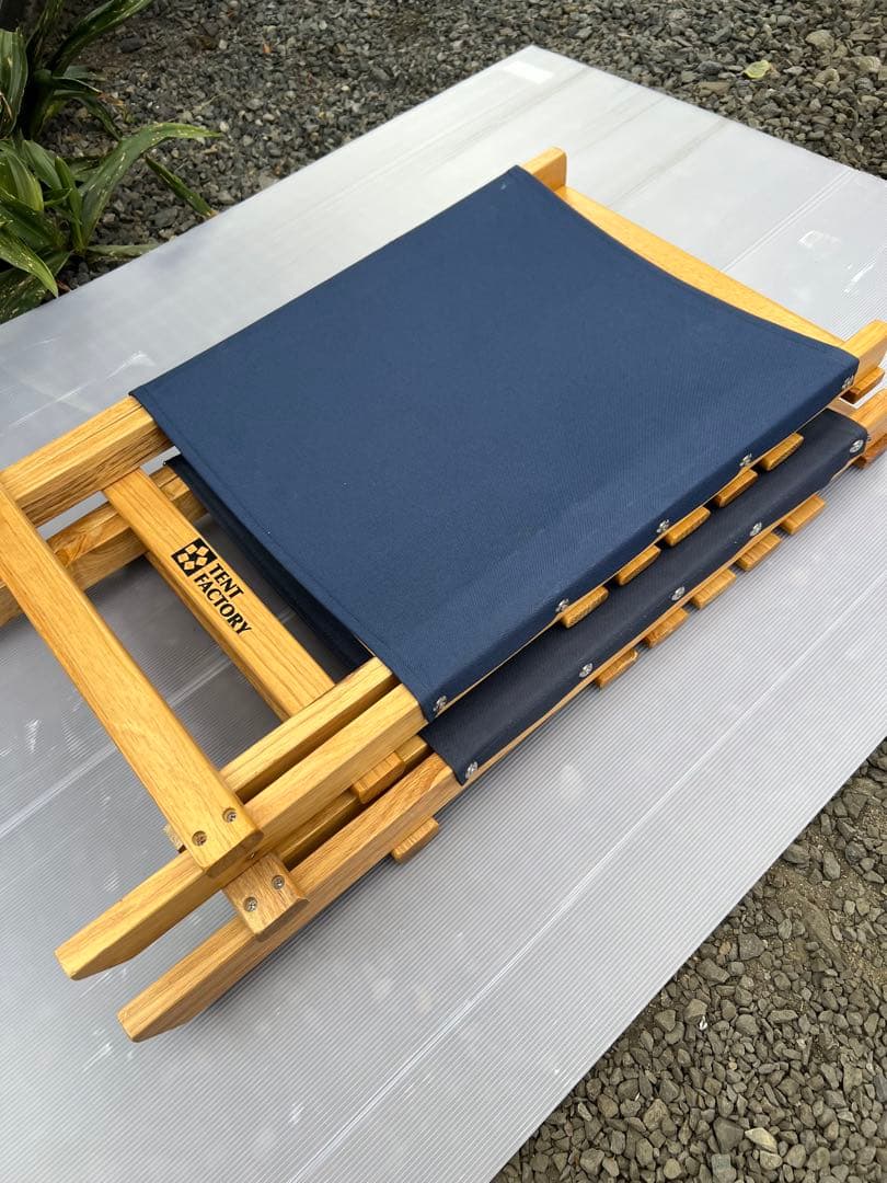 テントファクトリー　木製チェア2脚セット